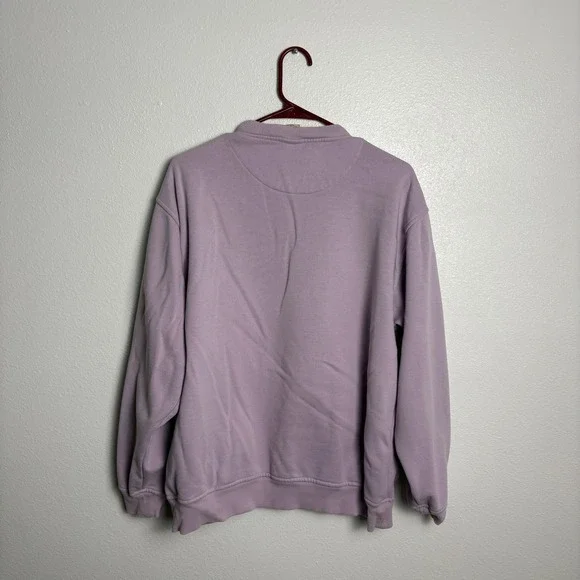 Cabelas Authentic By Nature Sweatshirt Womens Large Purple Embroidered Crewneck - Picture 5 of 8